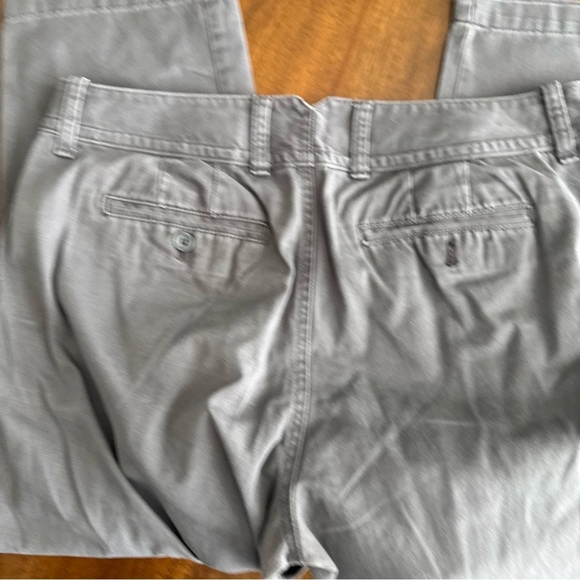 Eddie Bauer Cropped Pants Blakely Fit Women's 14 Gray Mid Rise Cotton Hiking - Picture 7 of 13